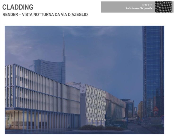 contiAssociati-CluddingViaTocqueville-VistaNotturna contiAssociati-CluddingViaTocqueville-VistaNotturna